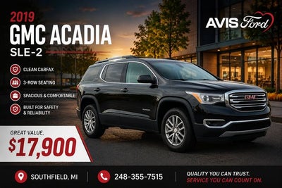 2019 GMC Acadia SLE-2